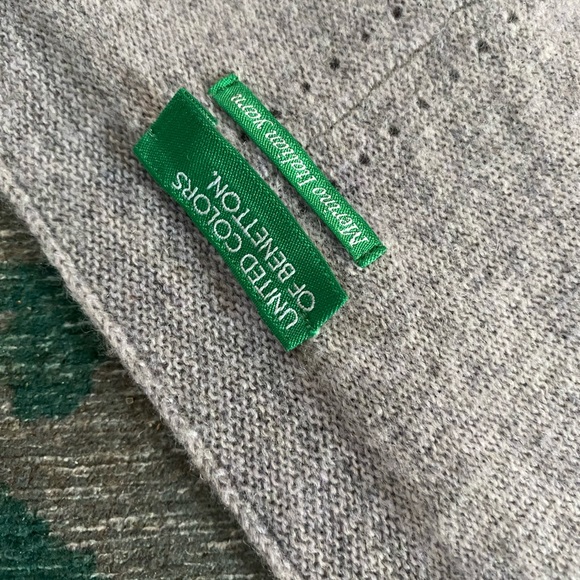 United Colors of Benetton oversized Italian merino yarn tunic sweater - Picture 9 of 9